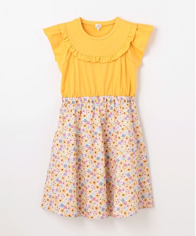 組曲 KIDS 【150-160㎝】サマーフラワー ワンピース ヒマワリ