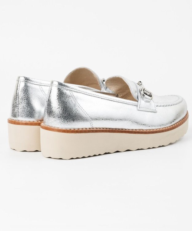 BONTRE 【BONTRE/ボントレ】厚底ビットローファー シルバー