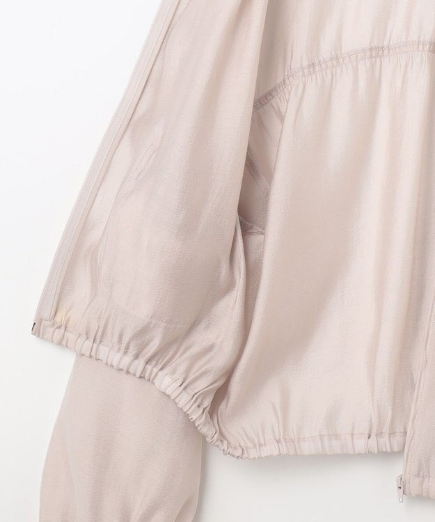 Feroux リボンポケット シアー ブルゾン ピンク系