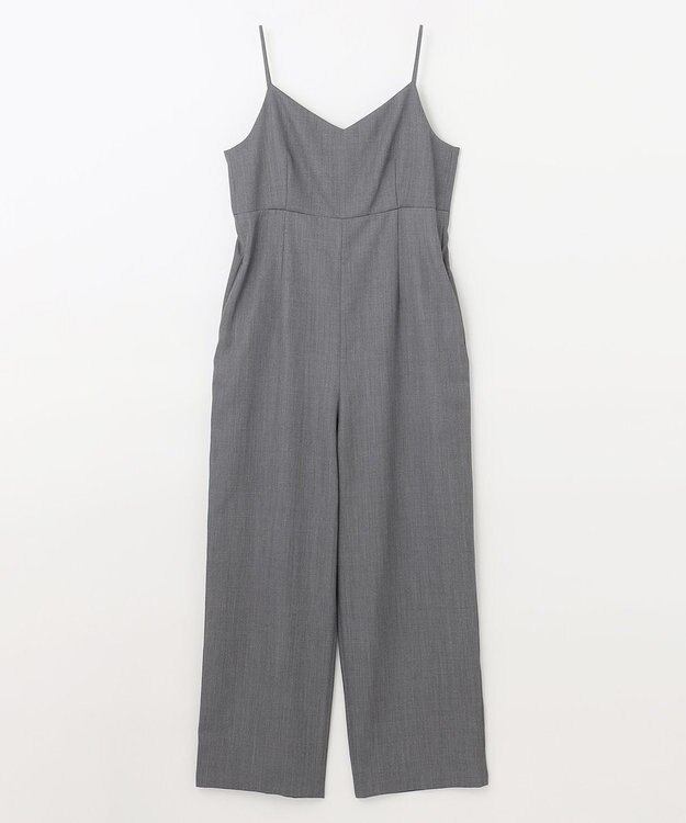 NAVE 【Nave】ウールポリエステルツイル オールインワン トップグレー系