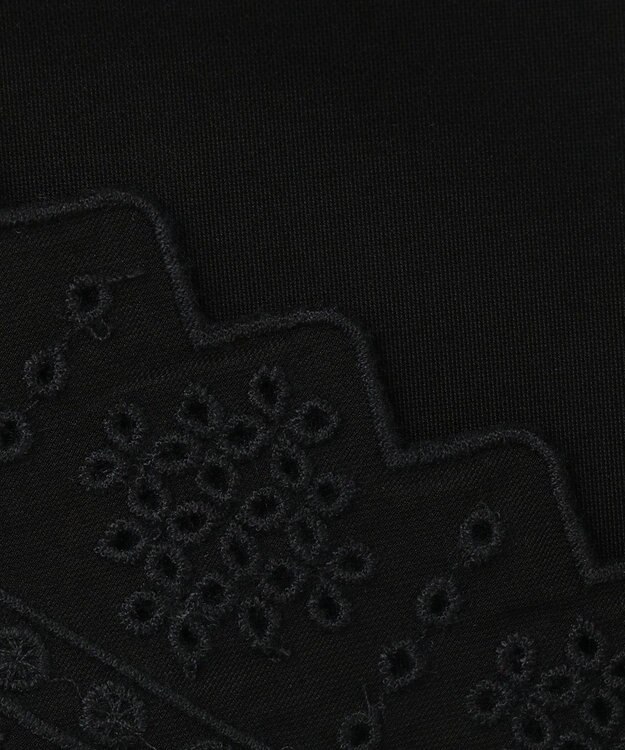 23区GOLF 【WOMEN】カノコ刺繍 ノースリーブ シャツ ブラック系