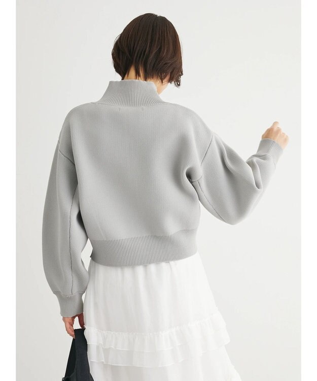 Green Parks ・ＥＬＥＮＣＡＲＥ　ＤＵＥ　ハイネックＺＩＰカーディガン Gray