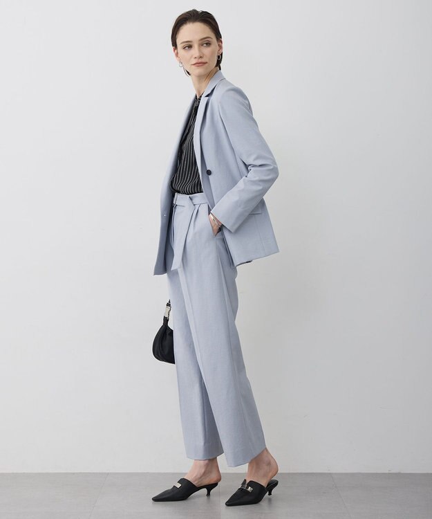 ICB 【先行予約】LooseWeave ダブルブレストジャケット ライトデニム