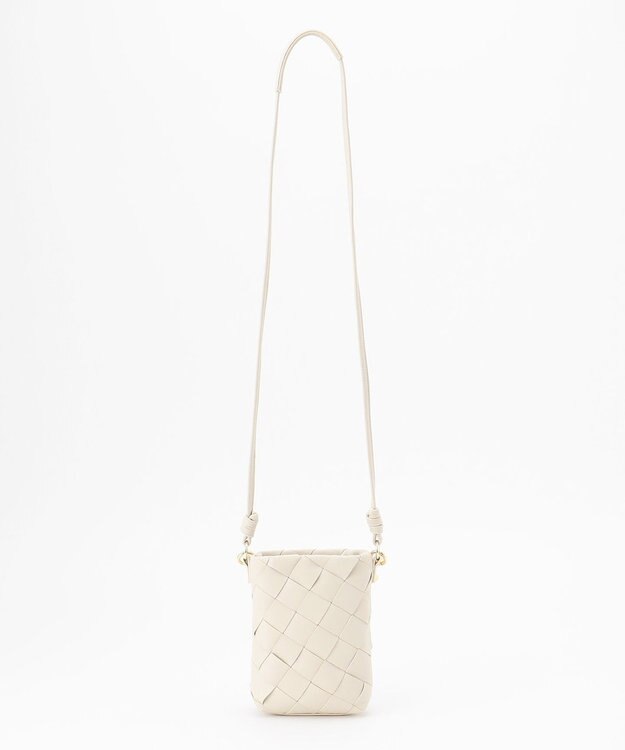 自由区 メッシュミニポシェット ベージュ系