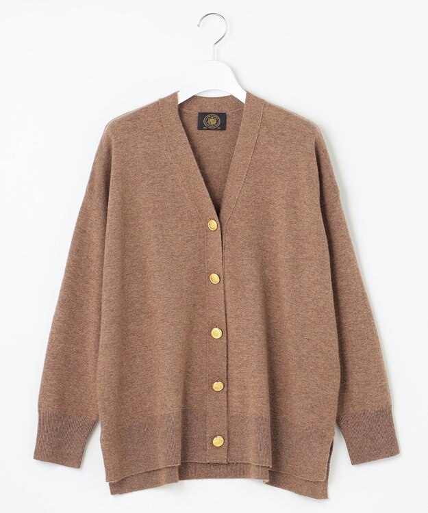 J.PRESS LADIES 【120周年企画・洗える】CASHMERE BLEND カーディガン ブラウン系