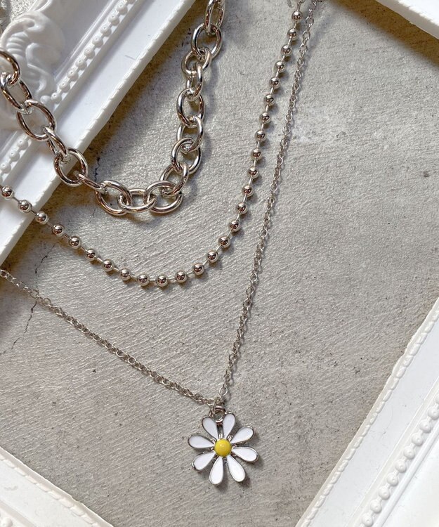 WEGO 3Pメタルモチーフネックレス 柄4