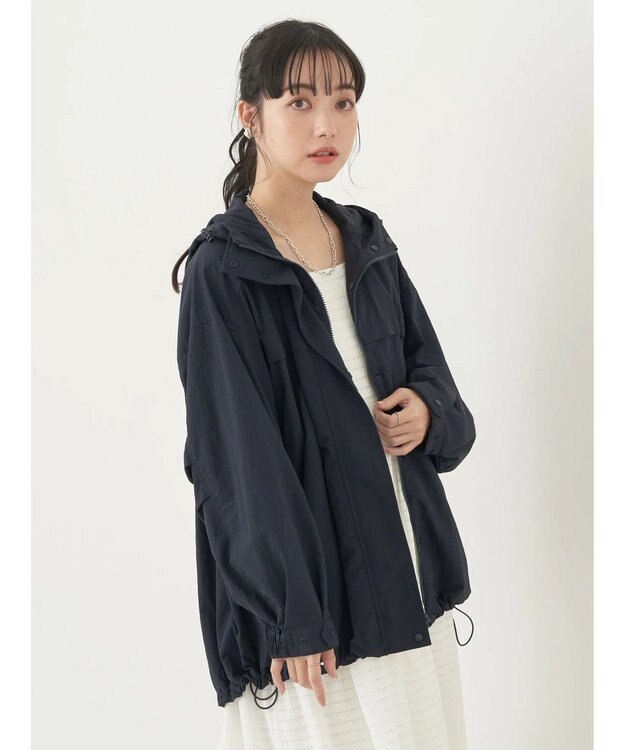 earth music&ecology テックパーカー Navy