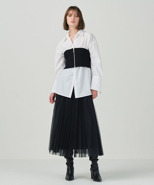 GRACE CONTINENTAL ニットベルト ブラック