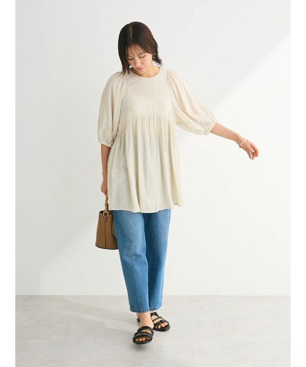 Green Parks ＢＰ　ボリュームスリーブチュニック Ivory