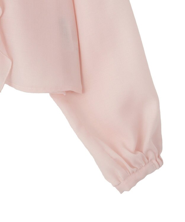 earth music&ecology フリルリボンブラウス Pink