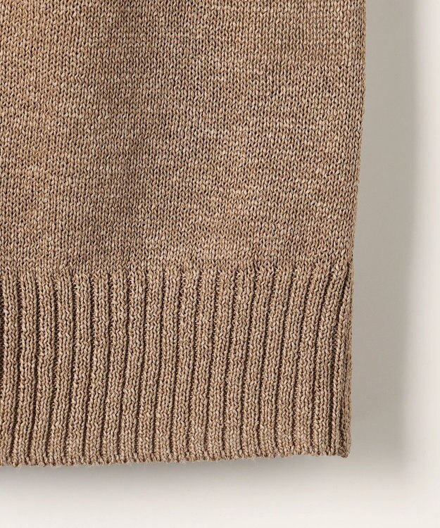 J.PRESS LADIES DRY COMFORT Vネック カーディガン ベージュ系