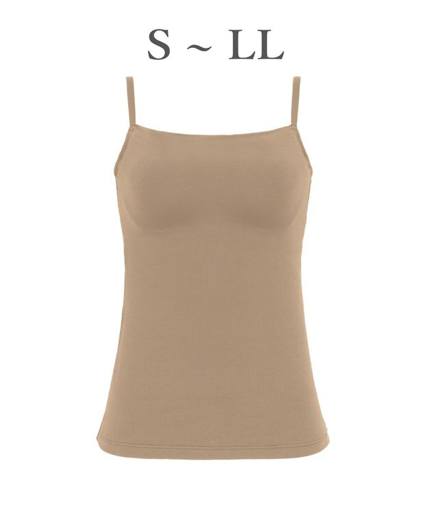 BRADELIS New York 【BRADELIS Me / ノンワイヤー】デイリーコンフォートブラトップ 補正下着 カップ付き ブラトップ モカベージュ