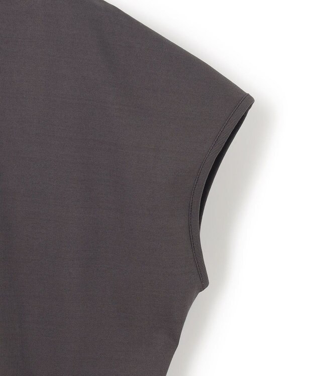 23区 【汗じみ防止/速乾性】フレンチスリーブ  IT Tシャツ ダークブラウン系