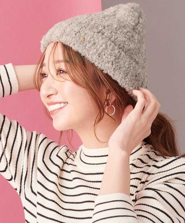 ANY SIS 【WEB+一部店舗限定】ニット帽 モカ