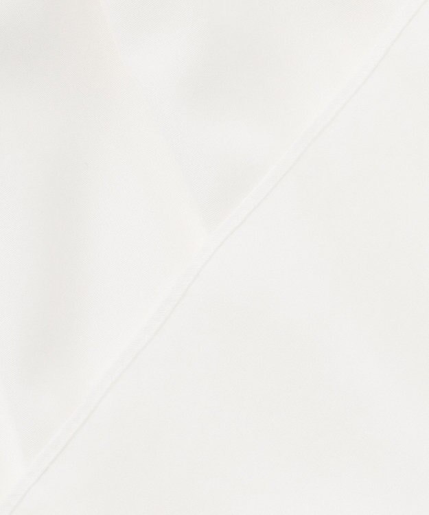 23区 L 【前後着用可能/洗える】ウォッシュドピーチツイル ブラウス ホワイト系