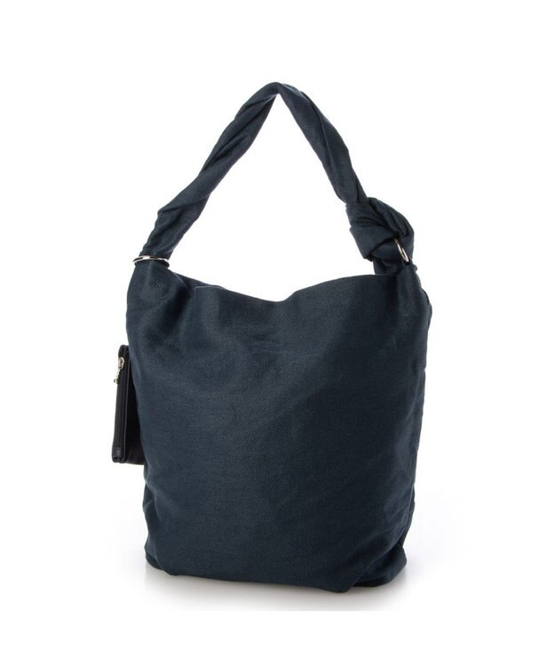 LA BAGAGERIE サイドノット リネンショルダー Mサイズ ネイビー
