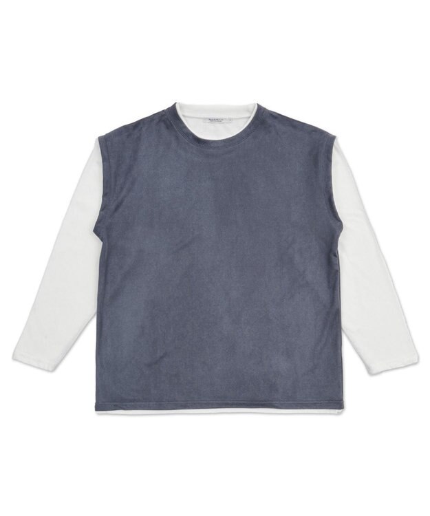 WEGO フェイクスウェードベストT（LS） Dブルー