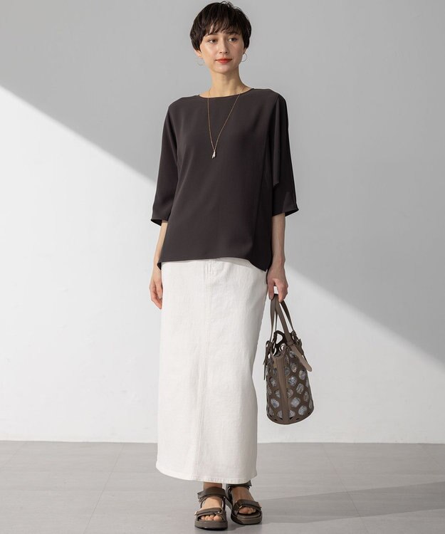 23区 【Oggi6月号掲載】Ratti ドローイング ペイズリー プリント コンビ バッグ ブラウン系