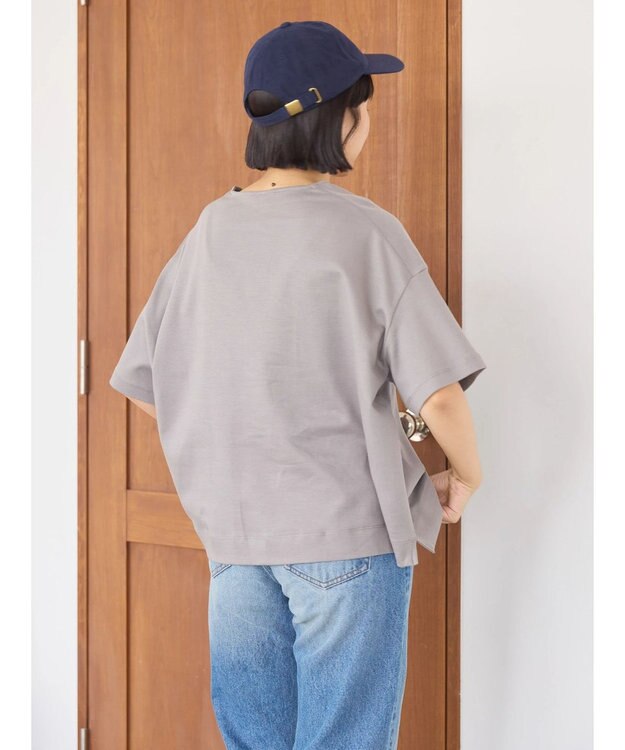 AMERICAN HOLIC カフタン５分袖カットプルオーバー Gray