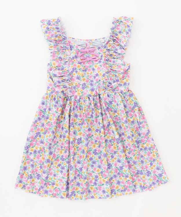 ANY KIDS 小花柄 セパレート水着 エクリュ