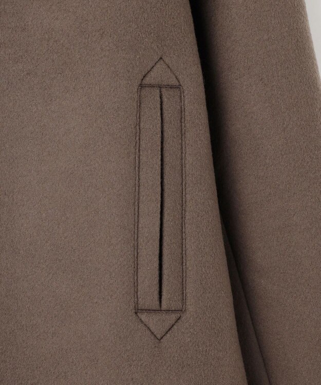 J.PRESS YORK STREET 【WOMEN】2WAY メルトン ショートコート ブラウン系