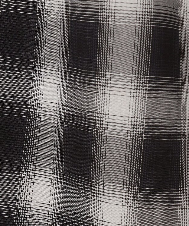 UNFILO シアー オンブレーチェック ワイドパンツ チェック