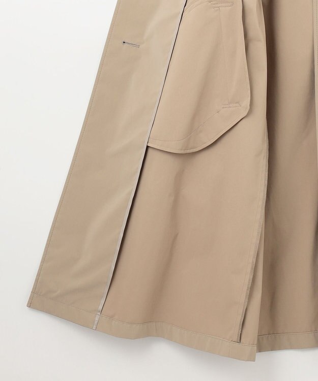 J.PRESS LADIES 【洗える・撥水】Reポリアーティローザ シングル トレンチコート ブラウン系