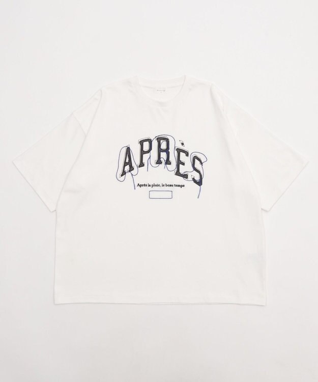 WEGO オフステッチグラフィックT（SS） ホワイト