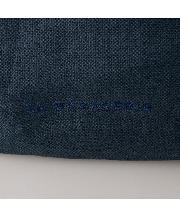 LA BAGAGERIE サイドノット リネンショルダー Mサイズ ネイビー