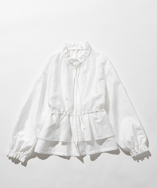 組曲 S 【洗える・シワになりにくい】シアーブルゾン アイボリー系