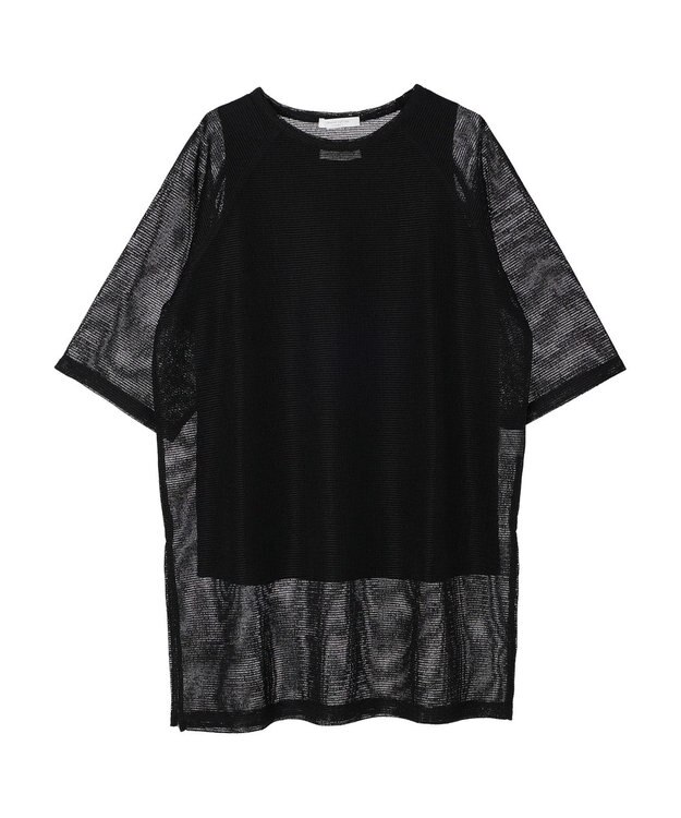 Green Parks ＳＥＴ２点メッシュラグランチュニック Black