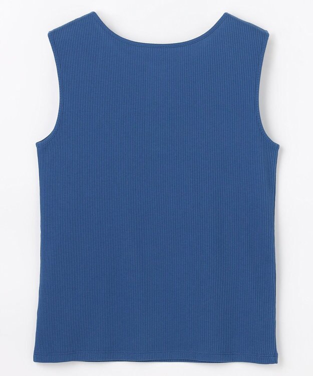 ANY L 【2SET】ツインセットヘンリーネックタンクトップ ブルー×グレー