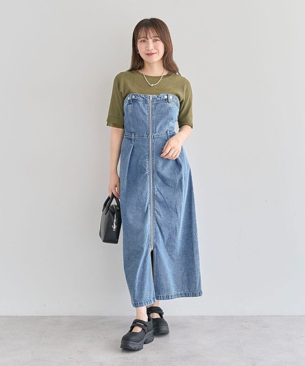 Green Parks ・ＳＵＧＡＲ　ＳＰＯＯＮ　２ｗａｙデニムジャンスカ Indigo