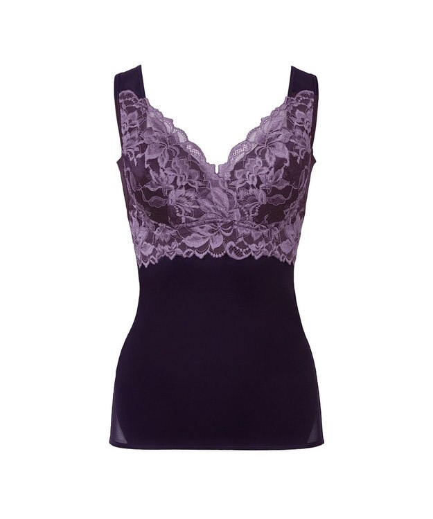 BRADELIS New York 【BRADELIS NewYork peace】ハートフルカップカシュクールブラキャミソール23 新作 アメジスト