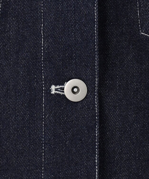 Feroux 【洗える】デニム ジャケット ネイビー系