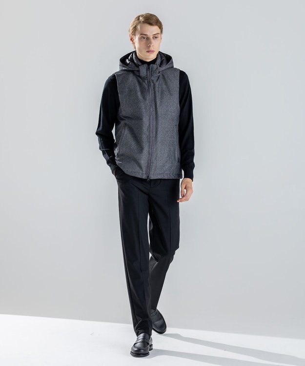 JOSEPH HOMME 【新素材】ライトラスターシャンブレー　ダウンベスト グレー系