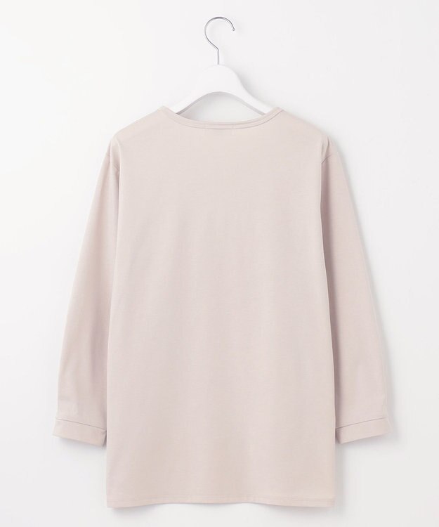 J.PRESS LADIES L 【吸水速乾】ベーシックジャージー カットソー ライトグレー系