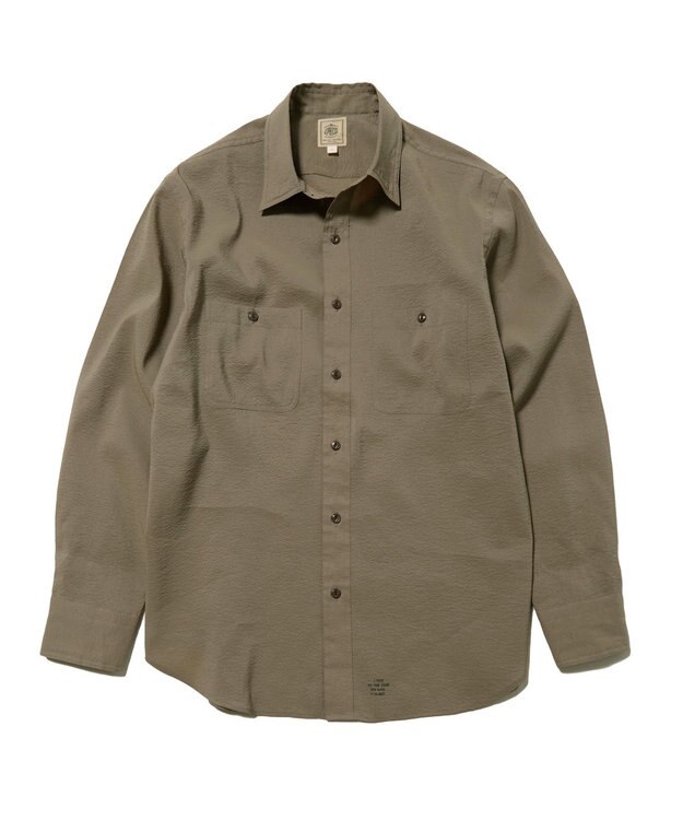 J.PRESS MEN 濡れを寄せ付けずアクティブな着心地【撥水 / ウォッシャブル】デューエイトレギュラーカラーシャツ ベージュ系