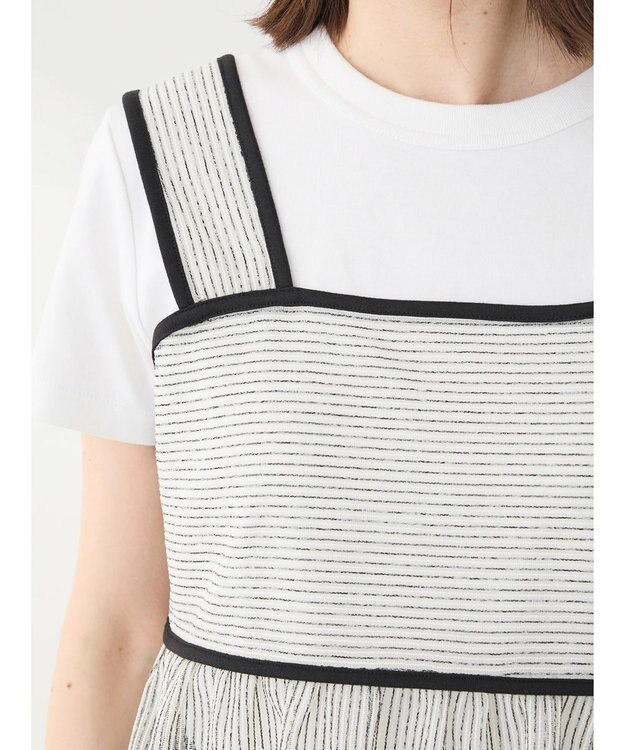 Green Parks シアーラメキャミビスチェ Ecru