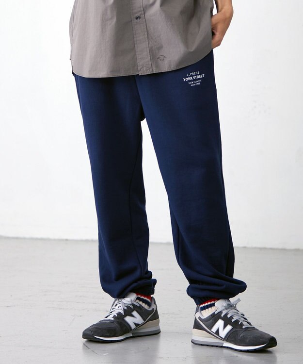 J.PRESS YORK STREET 【UNISEX】ワンポイント裏毛スウェット ネイビー系