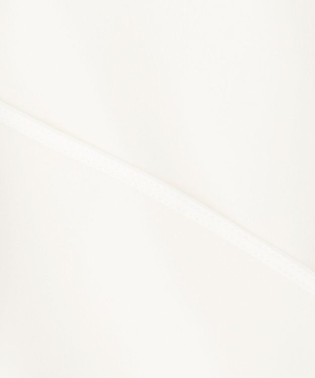 23区 【吸水速乾/UVケア/洗える】ストレッチクリアサテン バイカラー ブラウス ホワイト×ネイビー