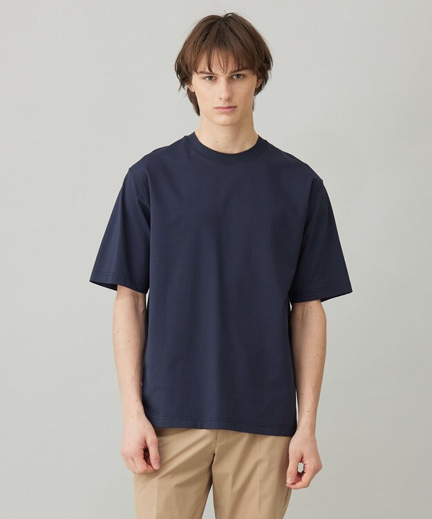 UNFILO MENS 【OCEANS 雑誌・web 掲載】スマート ストレッチ TEE【男女兼用/ギフトにもおすすめ】 ネイビー