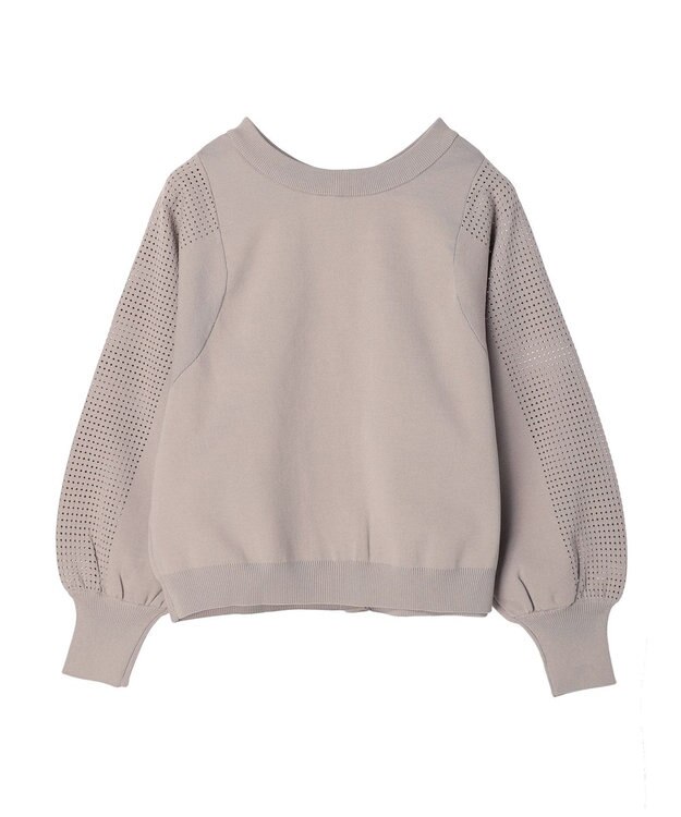 Green Parks ・ｆｕｒｒｙ　ｒａｔｅ２ｗａｙかる~いニットカーデ Light Gray