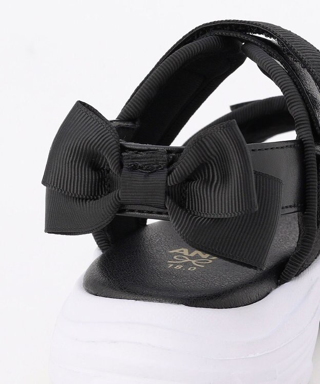 ANY KIDS シャラシャラ厚底ニャンダル ブラック