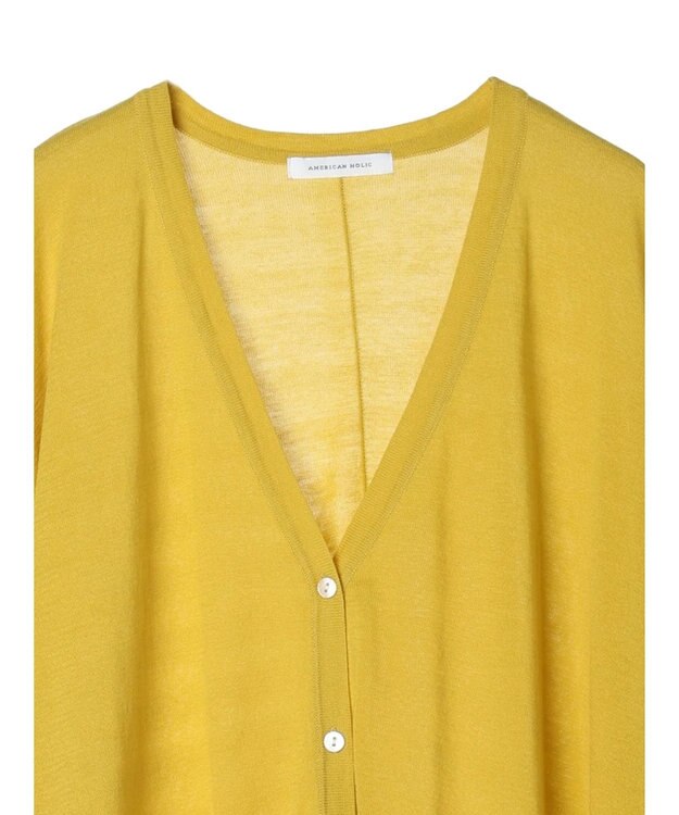 AMERICAN HOLIC ＵＶカットポンチョニットカーディガン Yellow