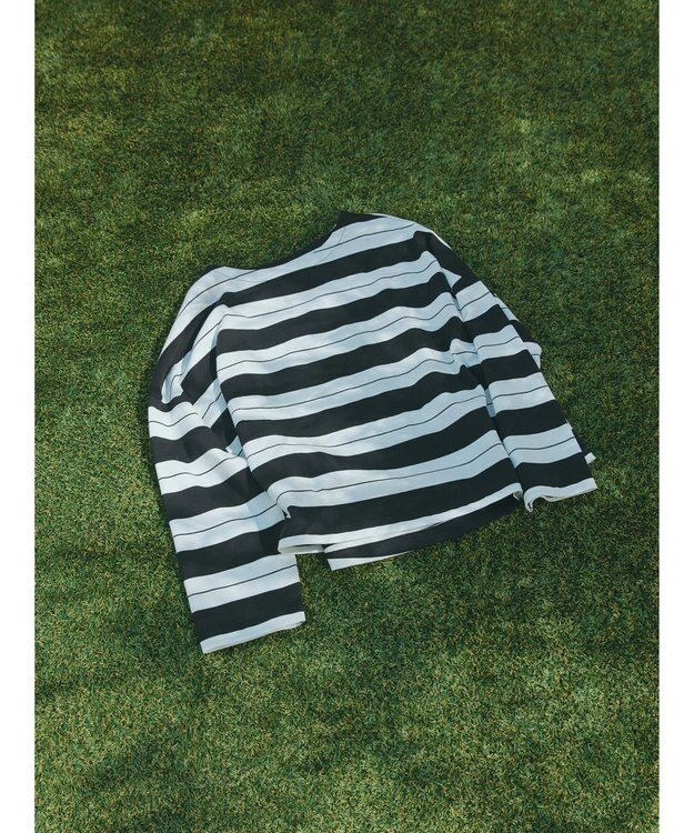 AMERICAN HOLIC ボートネックボーダープルオーバー Black