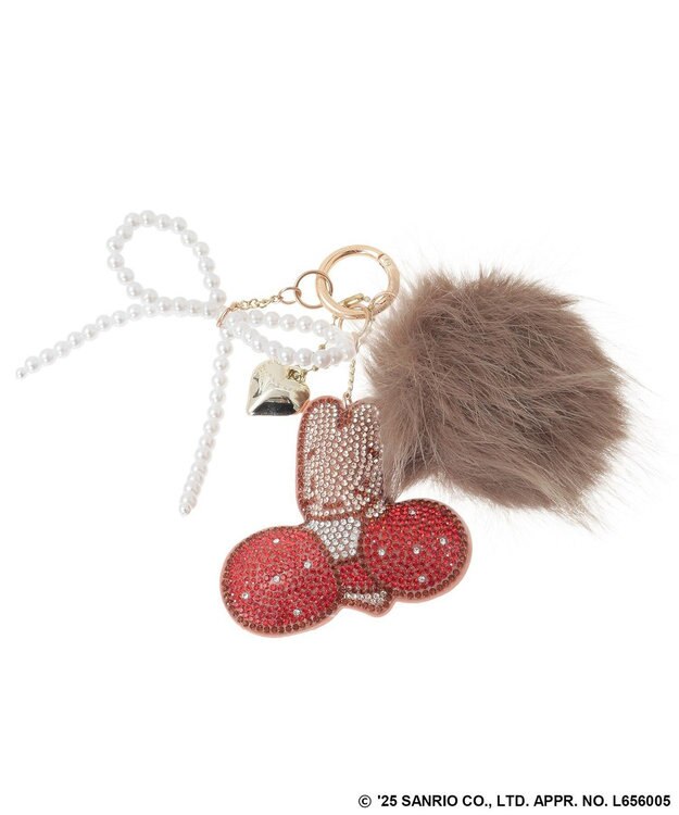 Green Parks キラキラファーチャーム Brown