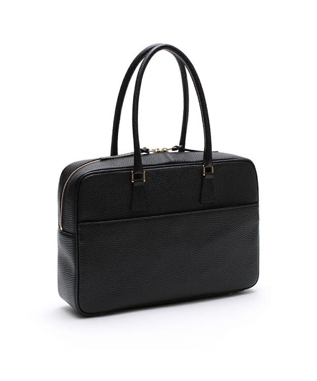 A.D.M.J. 【牛革】アノニマス/A4サイズ対応クリスタルビー付ボストン34cm ブラック