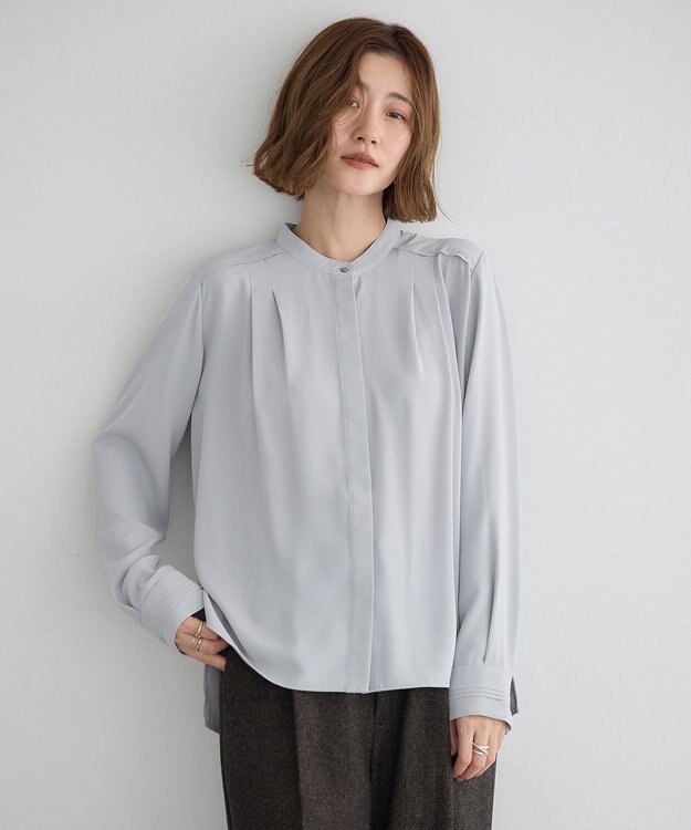 YECCA VECCA 2wayレース襟ブラウス Off White