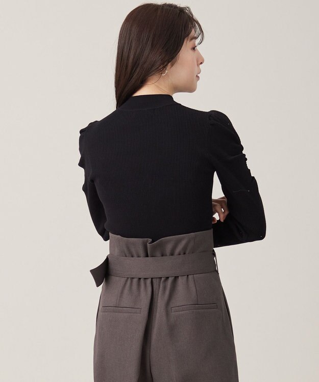 ANY SIS 【洗える】ビジュー プルオーバー ブラック